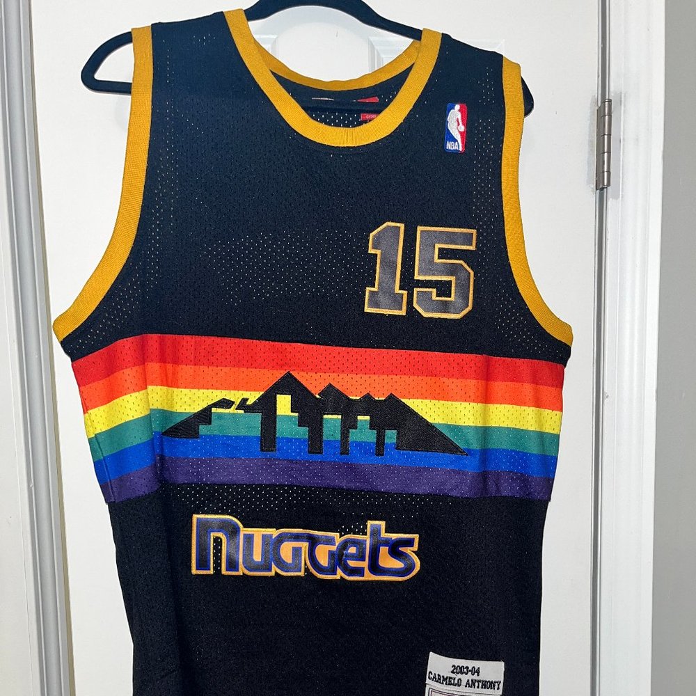 Mitchell & Ness Large Denver Nuggets Carmelo Anthony Jersey